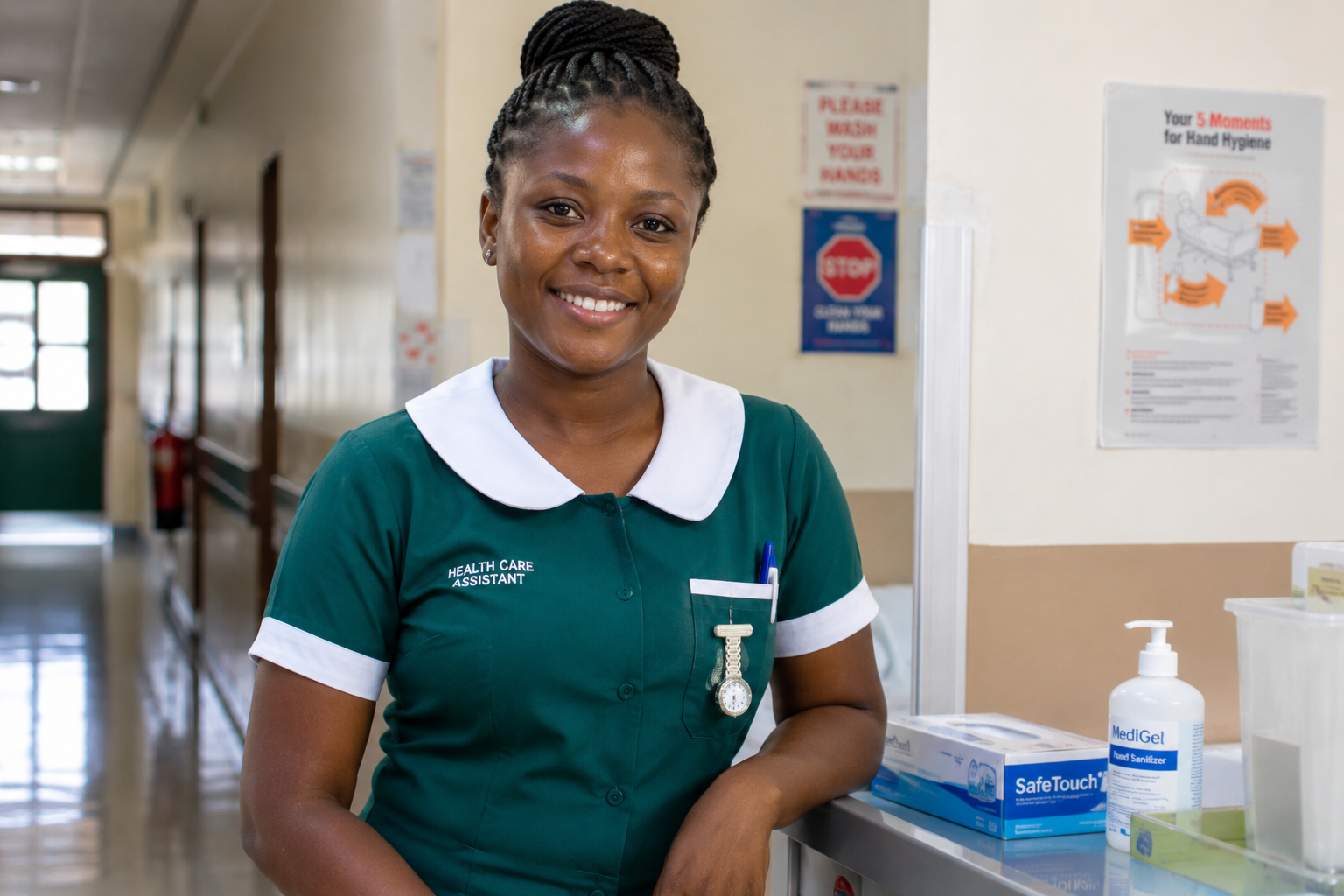 Nurse in uniform